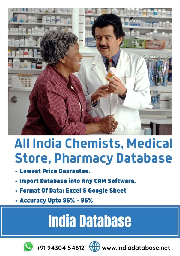 All India Chemists, Medical Store, Pharmacy, Druggists Database