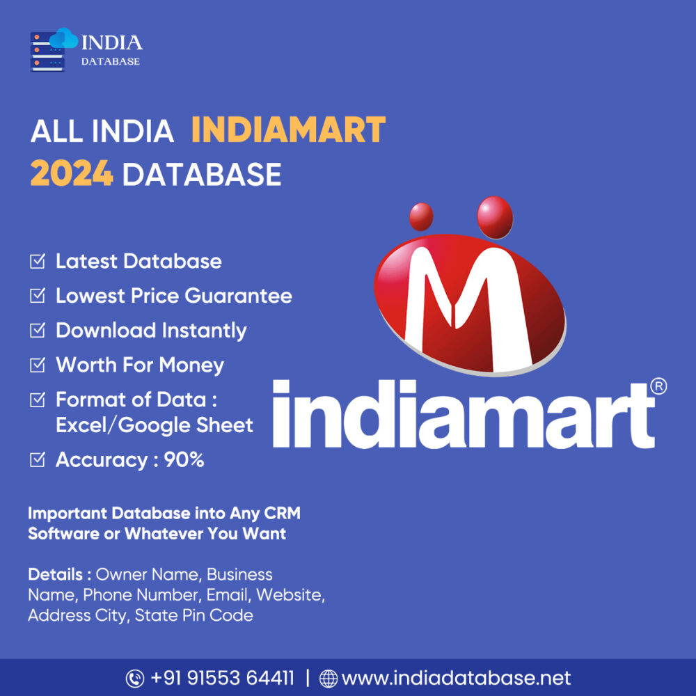 All India IndiaMart 2024 Database