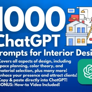 1000 ChatGPT Prompts for Interior Designers | Digital Tools to Boost Your Business and Design Skills | AI Digital Mood Board