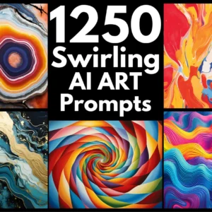 1250 Swirling and Fluid AI Art Prompts | Text-to-image Midjourney Dall-E Stable Diffusion | Digital Wall Art Prints Home Decor Abstract Art