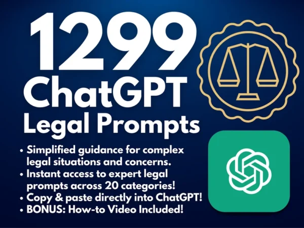 1299 ChatGPT Legal Prompts