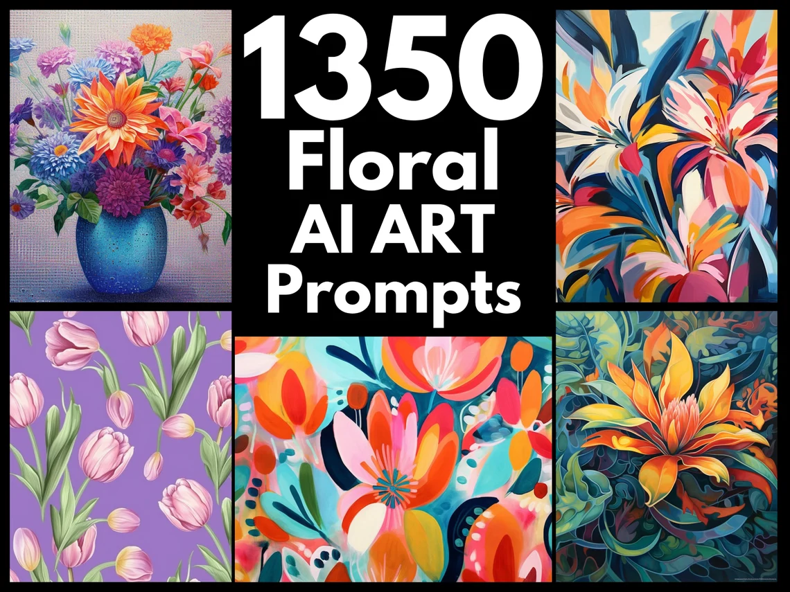 1350 Floral AI Art Prompts