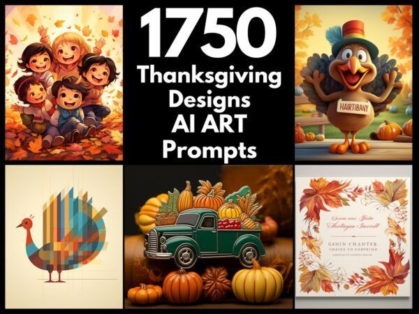 1750 Thanksgiving Graphics AI Art Prompts