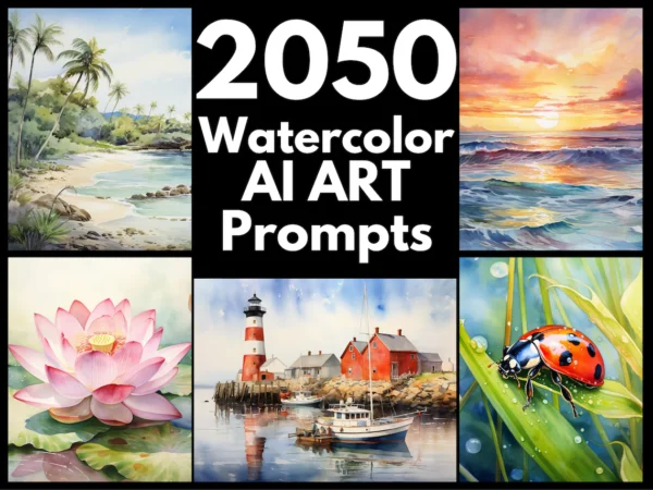 2050 Watercolor AI Art Prompts