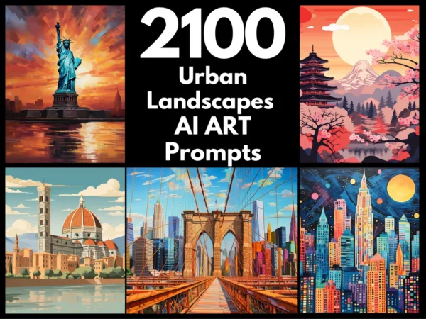 2100 Urban Landscapes AI Art Prompts