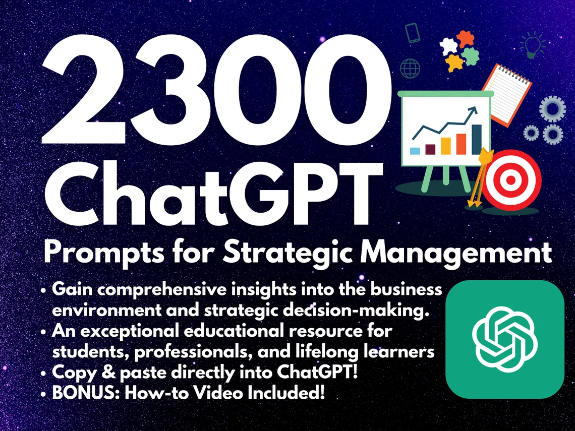 2300 ChatGPT Prompts for Strategic Management