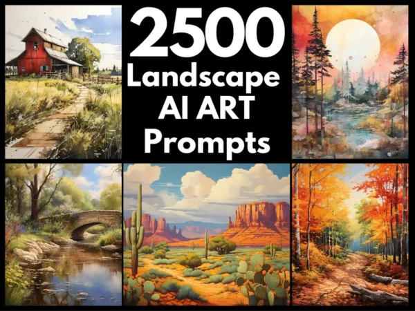 2500 Landscape AI Art Prompts