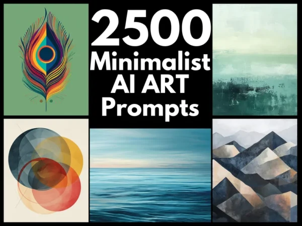 2500 Minimalist AI Art Prompts