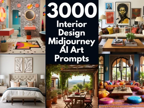 3000 Interior Design Midjourney AI Art Prompts