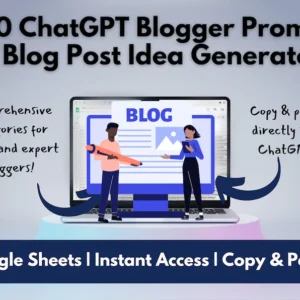 3150 ChatGPT Blogging Prompts | Blog Idea Generator | Master Blogging with Expert Guidance | Copy & Paste | Blog Blueprint