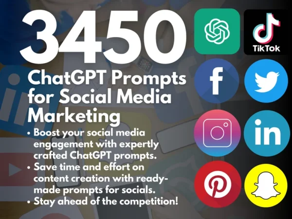 3450 ChatGPT Prompts for Social Media Marketing