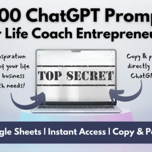 3500 ChatGPT Prompts for Life Coach Entrepreneurs | Unlock Your Coaching Potential | Ultimate Life Planning Resource | Biz Success