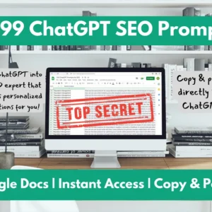 3599 ChatGPT SEO Prompts: Your Ultimate Guide to Search Engine Optimization | SEO Powered by AI | ChatGPT Powered Website Analysis