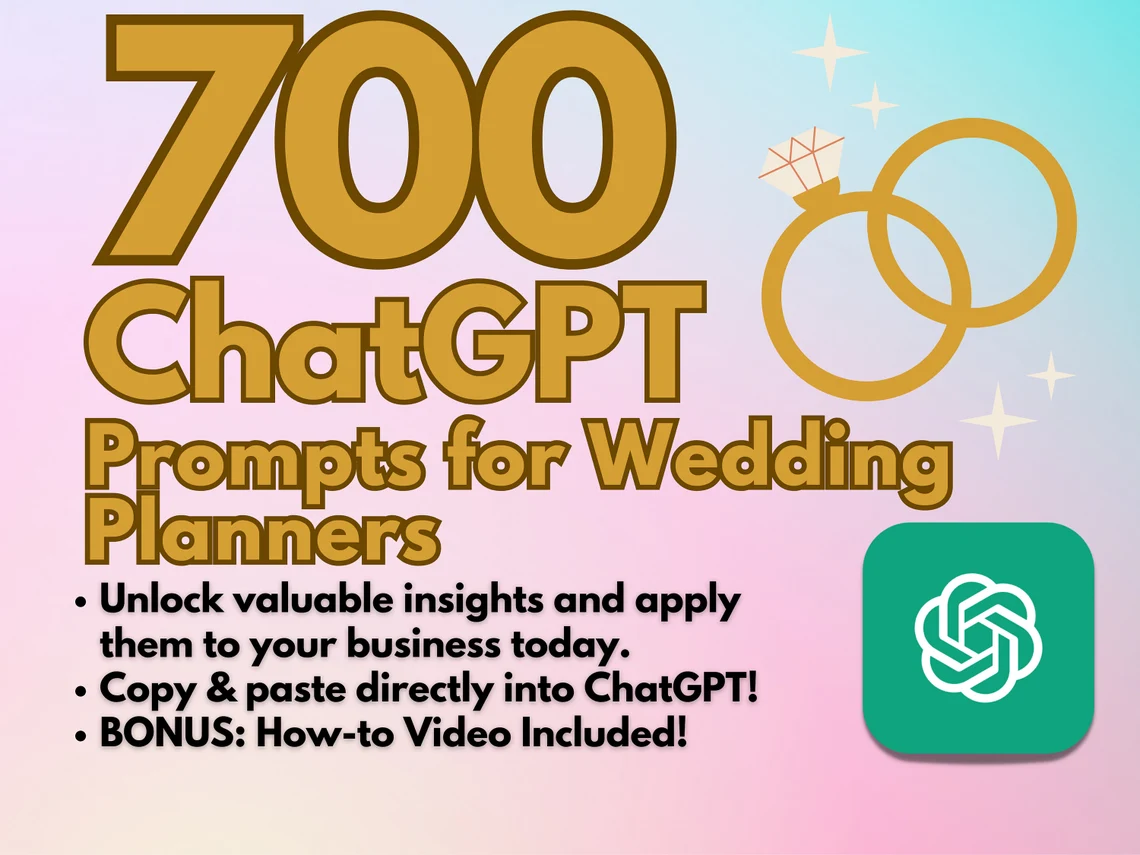 700 ChatGPT Prompts for Wedding Planners