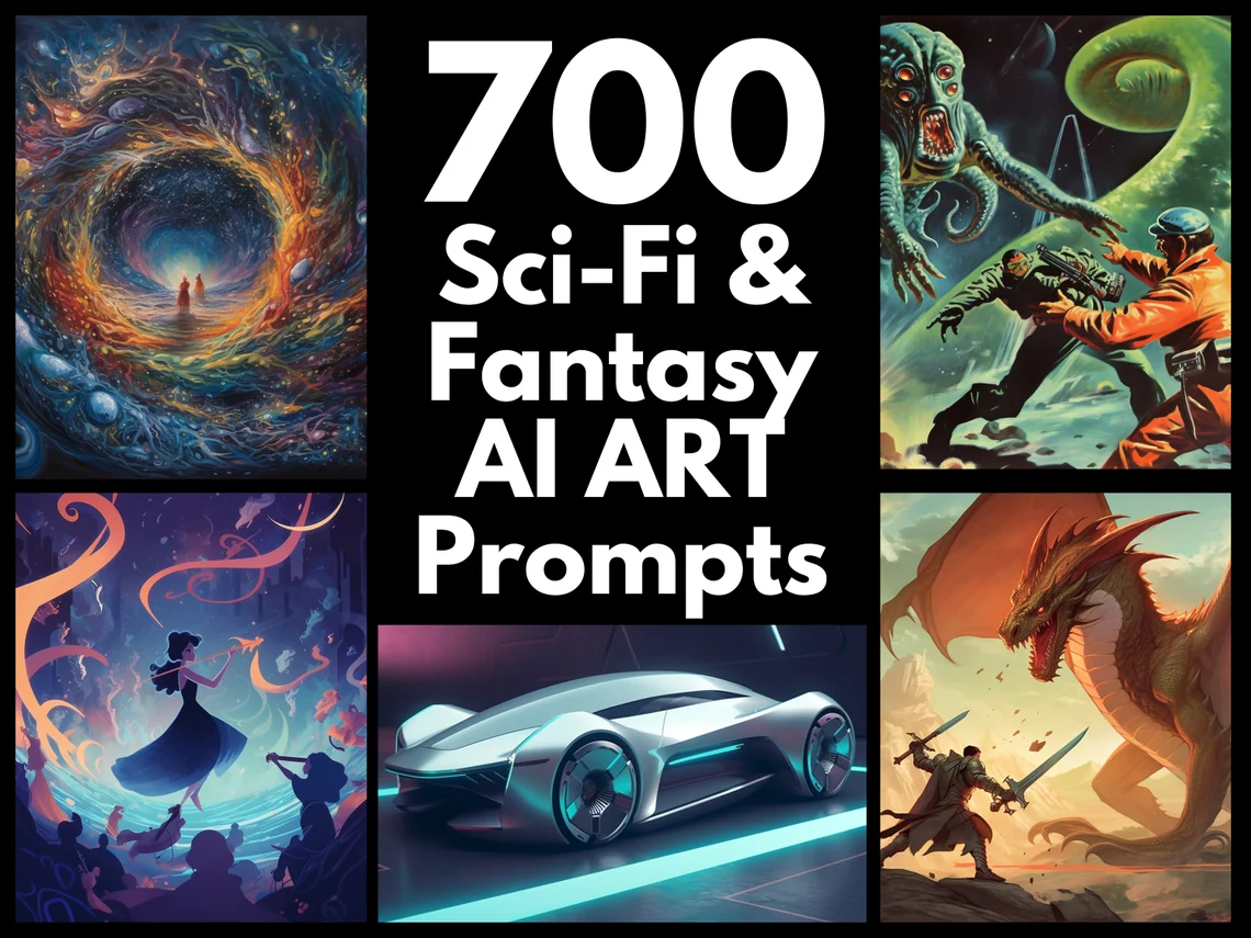 700 Sci-fi and Fantasy AI Art Prompts