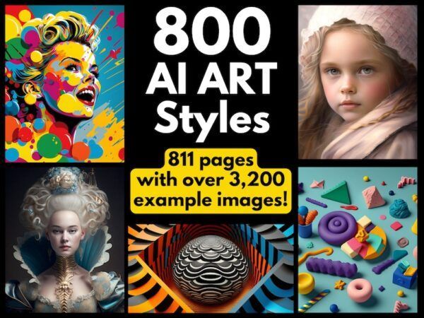 800 AI Art Styles with Images