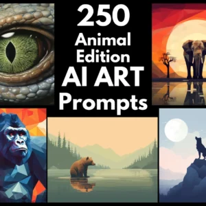 Animal AI Art Prompts | Text-to-image Midjourney Dall-E Stable Diffusion | Digital Wall Art Download Large Printable Wall Art Animal Prints