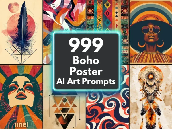 Boho Poster AI Art Prompts