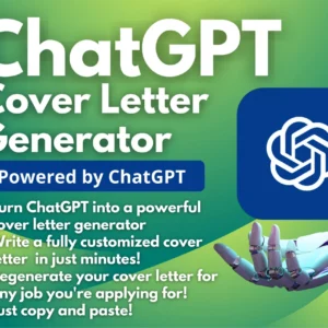 ChatGPT Cover Letter Generator | Build a Cover Letter with ChatGPT | Personalized Recommendations | Land Your Dream Job!