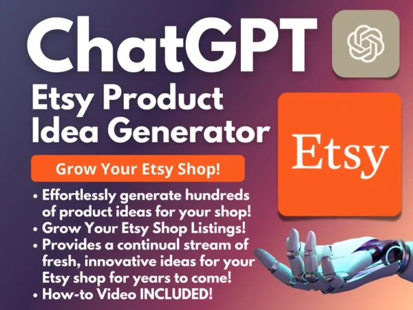 ChatGPT Etsy Product Idea Generator |