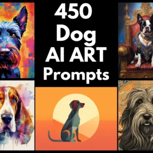 Dog AI Art Prompts | Text-to-image Midjourney Dall-E Stable Diffusion | Digital Dog Wall Art Download Large Printable Wall Art of Dog Breeds