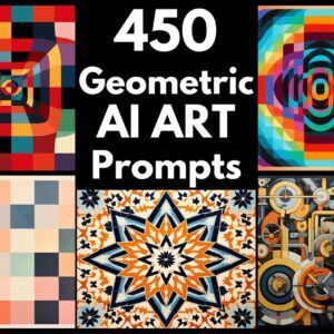 Geometric AI Art Prompts | Text-to-image Midjourney Dall-E Stable Diffusion | Digital Wall Art Download Large Printable Geometry Wall Art