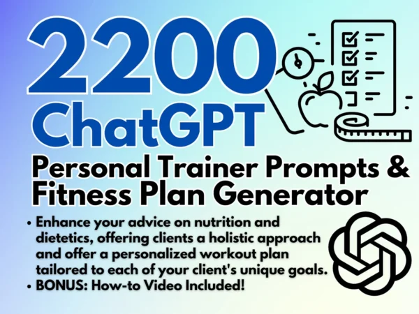 Personal Trainer ChatGPT Prompts with Fitness Plan Generator