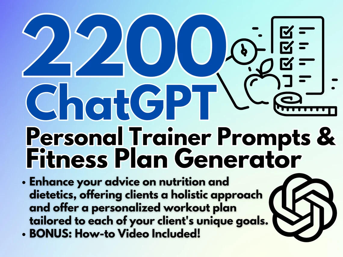 Personal Trainer ChatGPT Prompts with Fitness Plan Generator