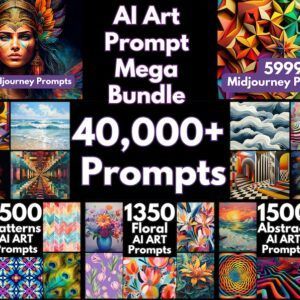 Ultimate Collection of AI Art Prompts | Text-to-image Midjourney Dall-E Stable Diffusion | Digital Wall Art Unlimited Inspiration for Artist