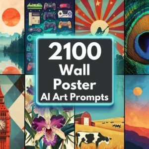 Wall Poster Design AI Art Prompts | Text-to-image Midjourney Dall-E Stable Diffusion | Digital Art Home Decor Design and Printable Artworks