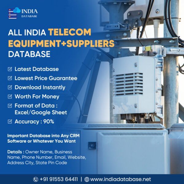 All India Telecom Equipment + Suppliers Database